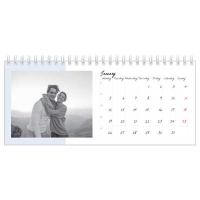Desk calendars — Colour screens [January]