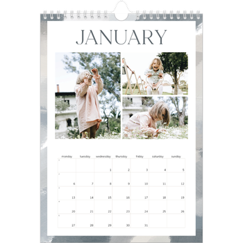 A4 Photo Calendar — Paintbrush effect