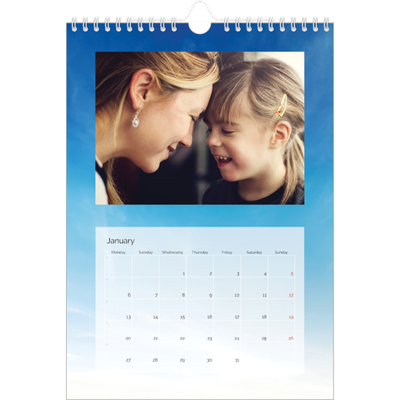 A4 Photo Calendar — Cloudscape [January]