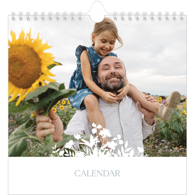 Square calendars  — Flower motif [cover]