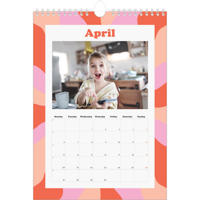 A4 Photo Calendar — Playing with pattern [April]
