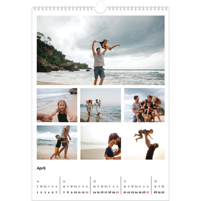 A3 photo calendars — Picture grid [April]