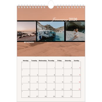 A4 Photo Calendar — Adventure wanderlust