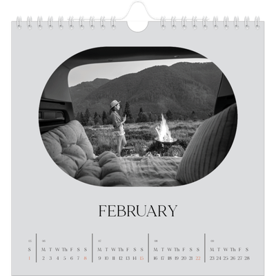 Square calendars  — Open road [February]
