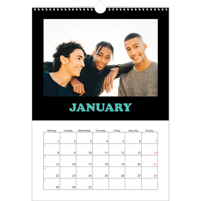 A3 photo calendars — Fun type [January]