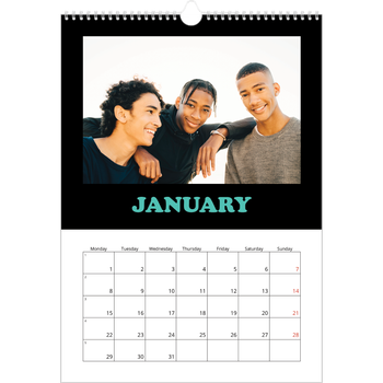 A3 Photo Calendar — Fun type