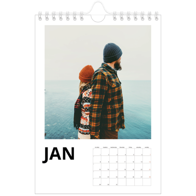 A5 Photo Calendar — White space [January]