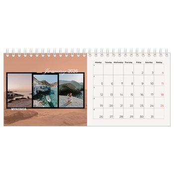 Desk Photo Calendar — Adventure wanderlust