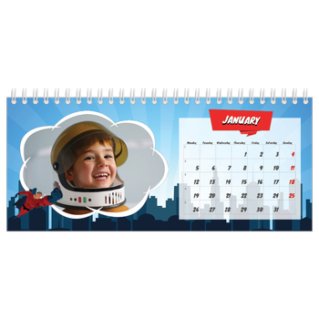 Desk Photo Calendar — Comic book