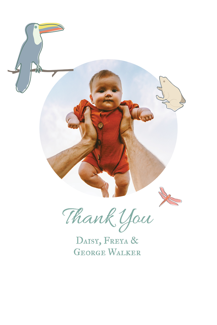 Thank you cards — Nursery illustration