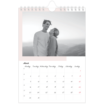A5 Photo Calendar — Colour screens [March]