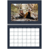 A4 Double Photo Calendar — Prussian blue [April]
