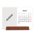 Easel Desk Calendar Landscape  — Design your own calendar [March]