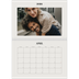 A4 Double Photo Calendar — Simple ivory [April]