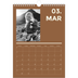 A4 Photo Calendar — Contemporary bold [March]