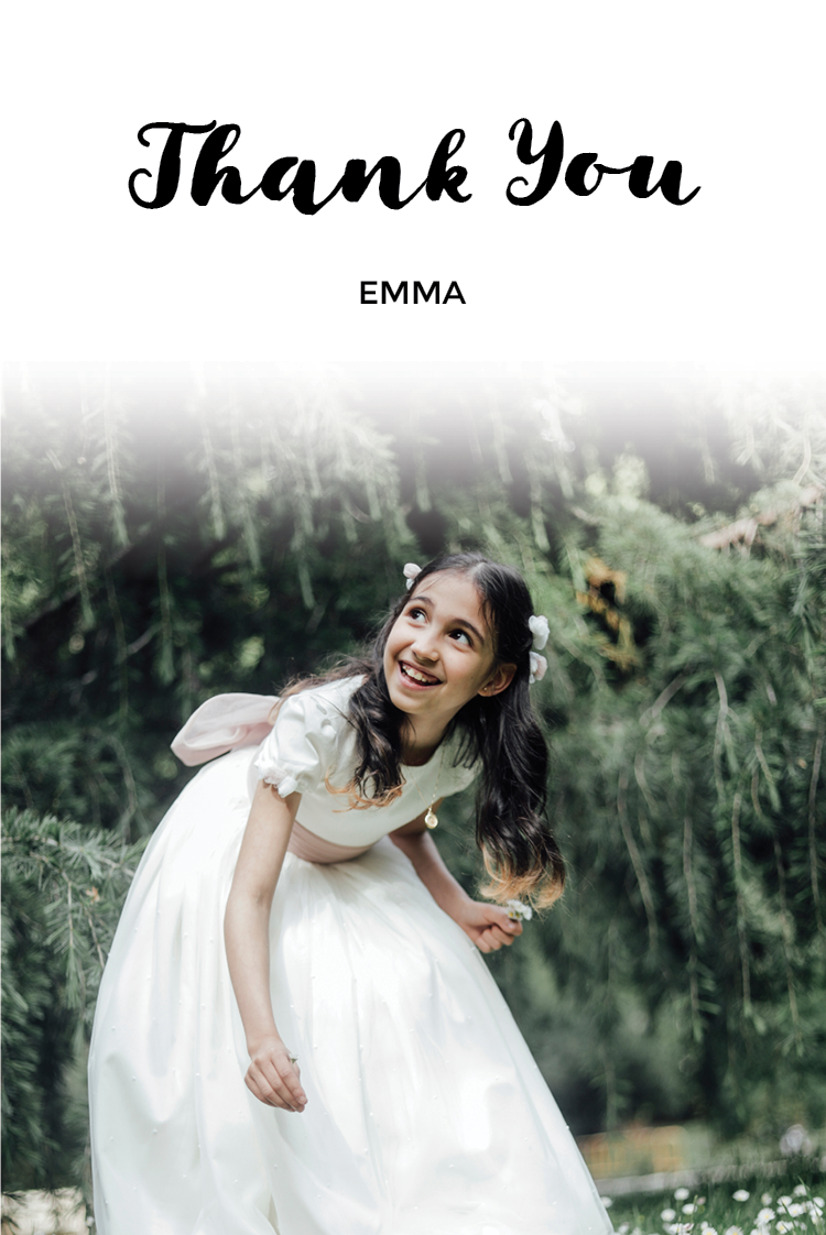 Thank you cards — Calligraphy