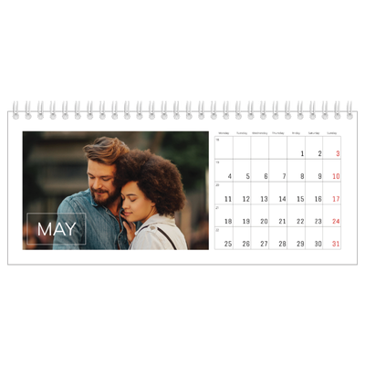 Desk calendars — Date box overlay [May]