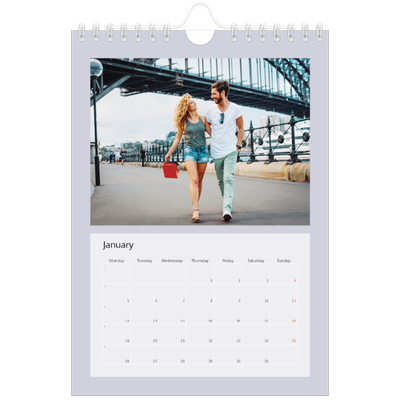 A5 Photo Calendar — Colour my world [January]