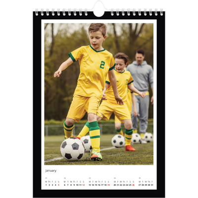 A4 Photo Calendar — Black frame [January]