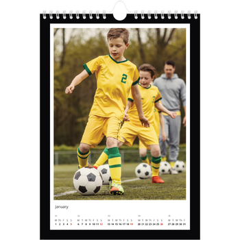 A4 Photo Calendar — Black frame