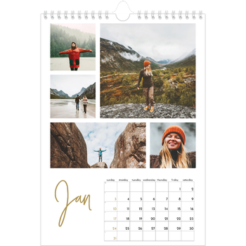 A4 Photo Calendar — Scribble text