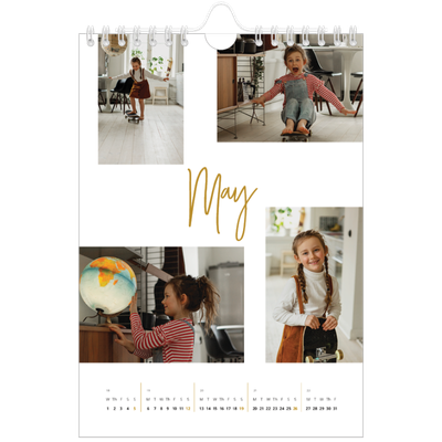 A5 Photo Calendar — Gold marker pen [cover]