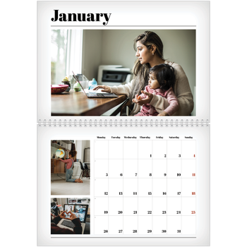 A4 Double Photo Calendar — Hot off the press