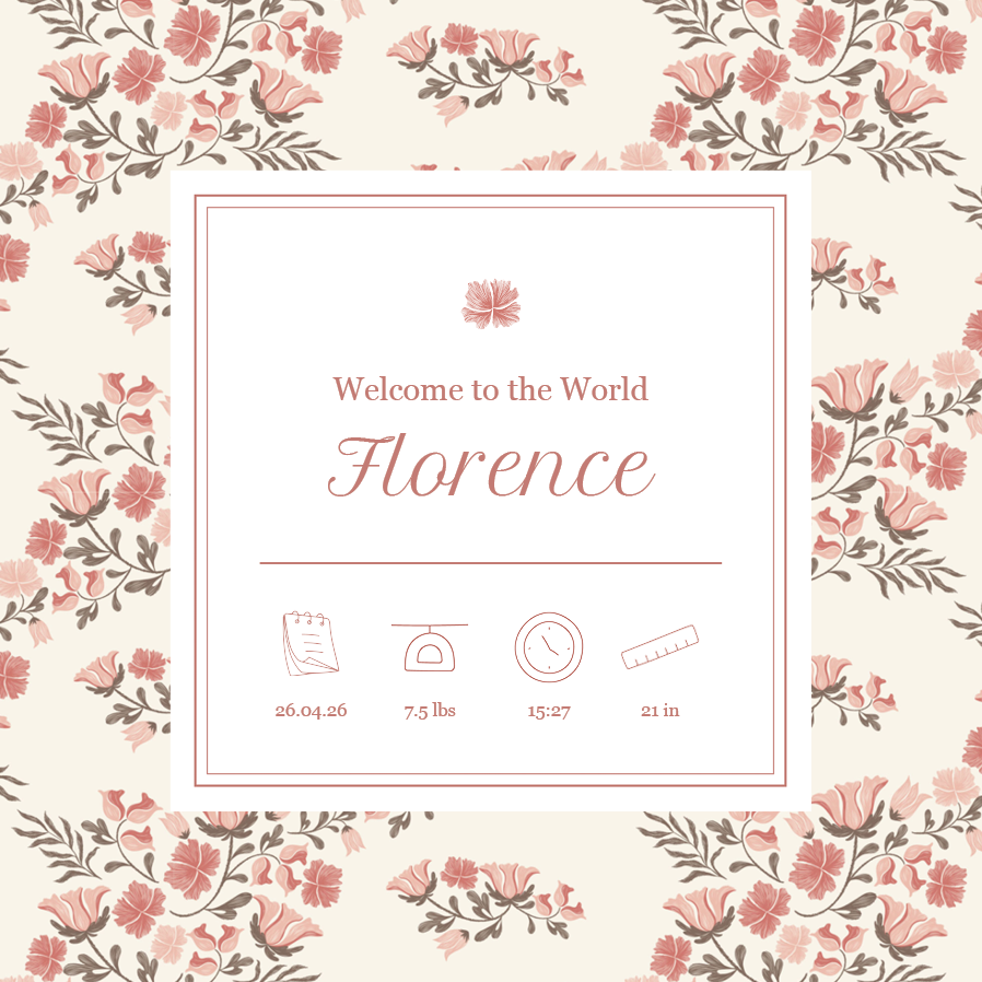 Invitations — Baby blossom