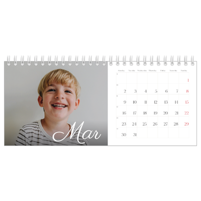 Desk calendars — Handwritten month [March]