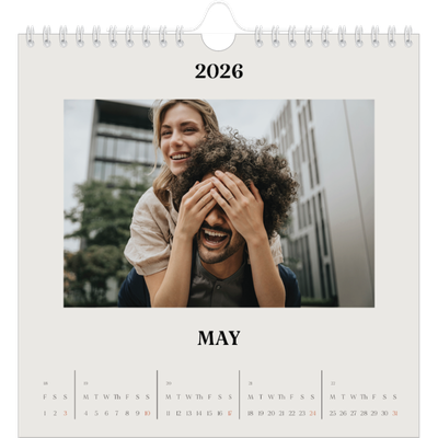 Square calendars  — Simple ivory [cover]
