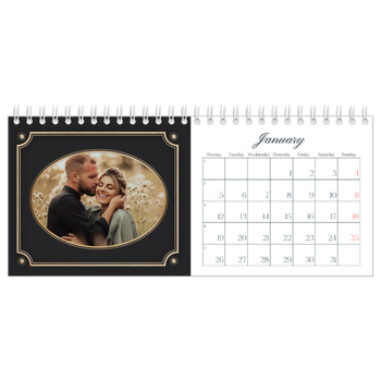 Desk Photo Calendar — Vintage classic