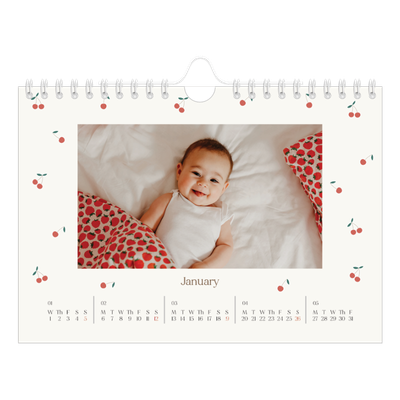 A5 Landscape Photo Calendar — Cherry bliss [January]