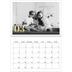 A4 Double Photo Calendar — Large glitter numbers [March]