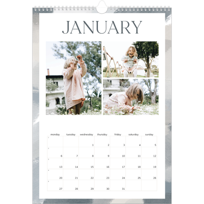 A3 photo calendars — Paintbrush effect [January]
