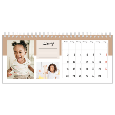 Desk calendars — List Calendar [February]