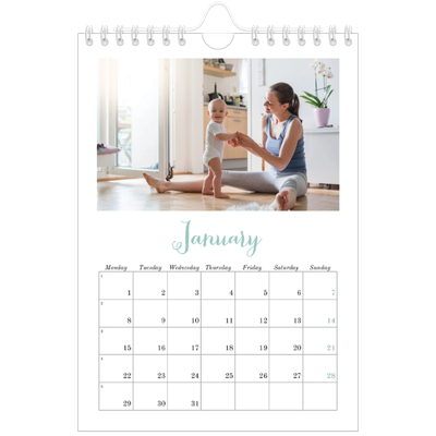 A5 Photo Calendar — Hello world [January]