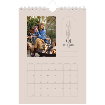 A5 portrait — Simple botanical