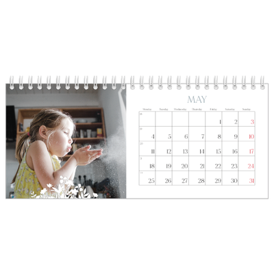 Desk calendars — Flower motif [May]