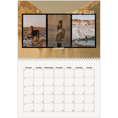 A4 Double Photo Calendar — Adventure wanderlust [cover]