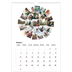 A3 photo calendars — Collage shapes [January]