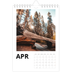 A5 Photo Calendar — White space [April]