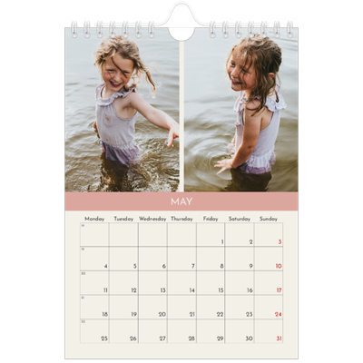 A5 Photo Calendar — Pastel chapters [cover]