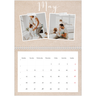 A4 Double Photo Calendar — Scrapbook calendar [cover]
