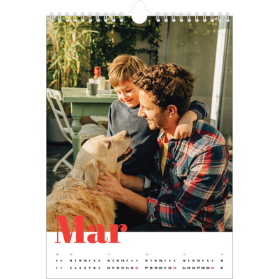 A4 Photo Calendar — A bold year [March]