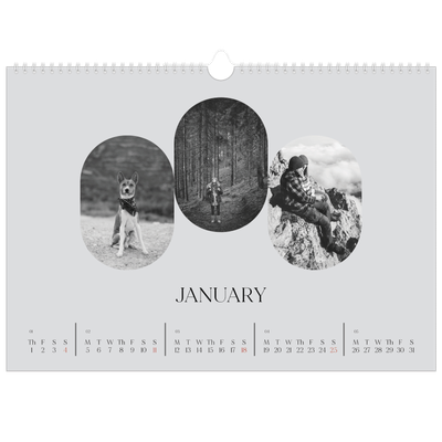 A3 Photo Calendar — Open road [January]