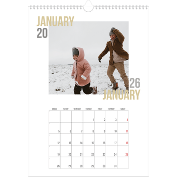 A3 Photo Calendar — Couple type