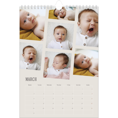 A4 Photo Calendar — Memories in motion [March]