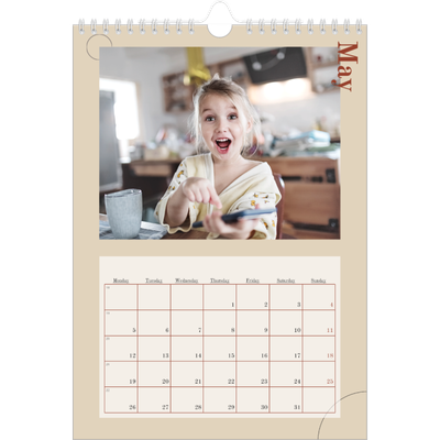 A4 Photo Calendar — Asymmetrical text [cover]