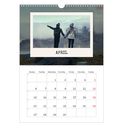 A3 photo calendars — The portrait edit [April]