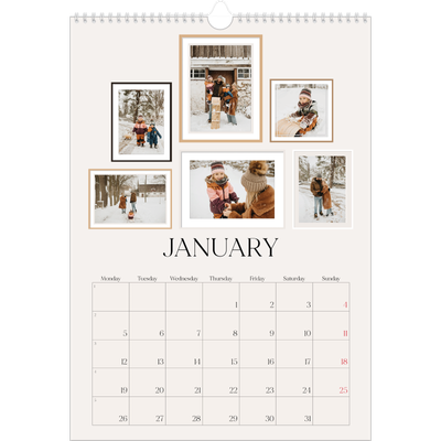 A3 photo calendars — Wall photo gallery [January]
